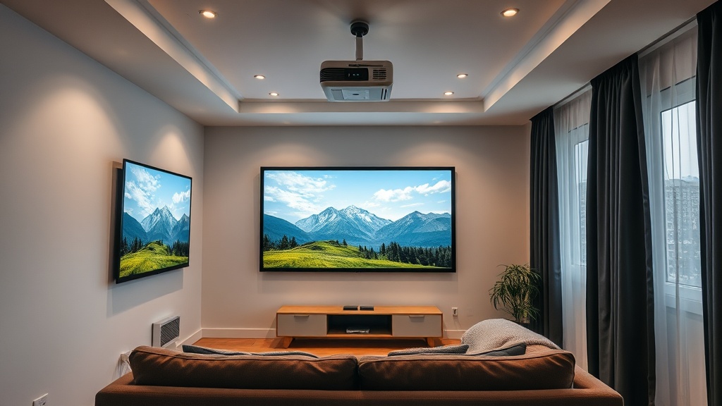 Beamer statt Fernseher im Wohnzimmer: Leinwand, Projektionsabstand, Helligkeit und echte Kosten